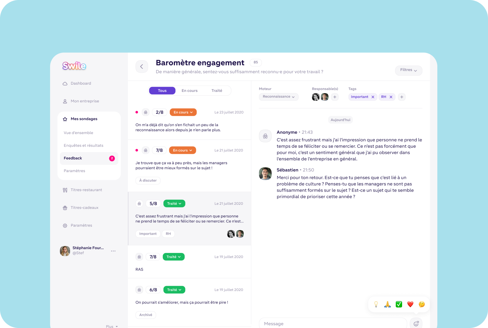 Swile — Baromètre engagement